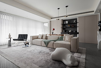 中海云锦145平米现代气概装修软装实景图 